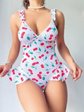 Vişne Desenli Fantezi Body (Ürün Kodu: 1047)